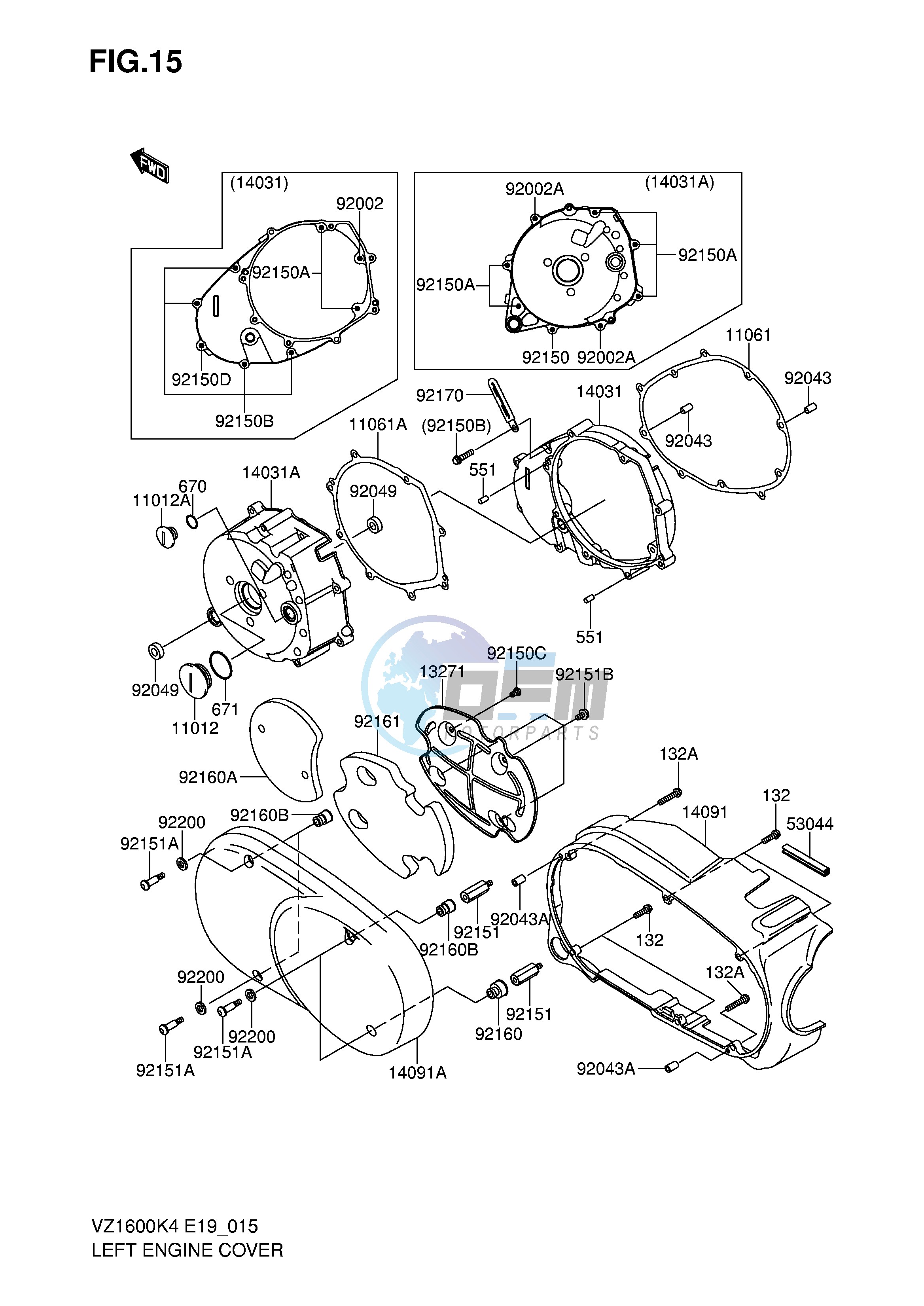 LEFT ENGINE COVER