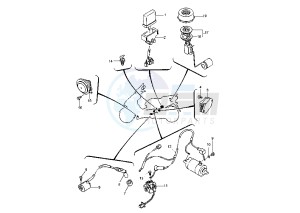 YP E MAJESTY 180 drawing ELECTRICAL DEVICES