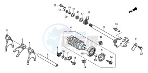 CBF600NA drawing GEARSHIFT DRUM (CBF600S8/SA8/N8/NA8)