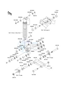 KX 125 M (M3) M3 drawing REAR SUSPENSION