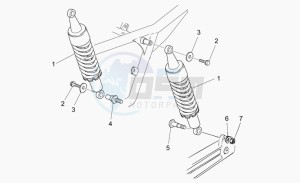 Breva 750 IE IE drawing Rear shock absorber