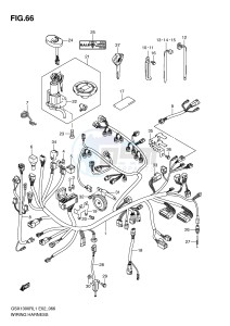 GSX1300R (E2) Hayabusa drawing WIRING HARNESS (GSX1300RL1 E2)