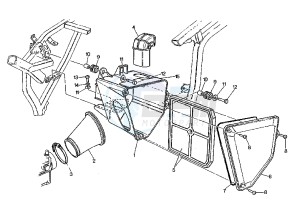 W8 125 drawing AIR CLEANER