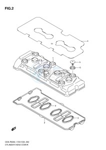 GSX-R600 (E3) drawing CYLINDER HEAD COVER