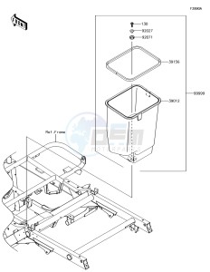 MULE SX KAF400JJF EU drawing Optional Parts(Frame)