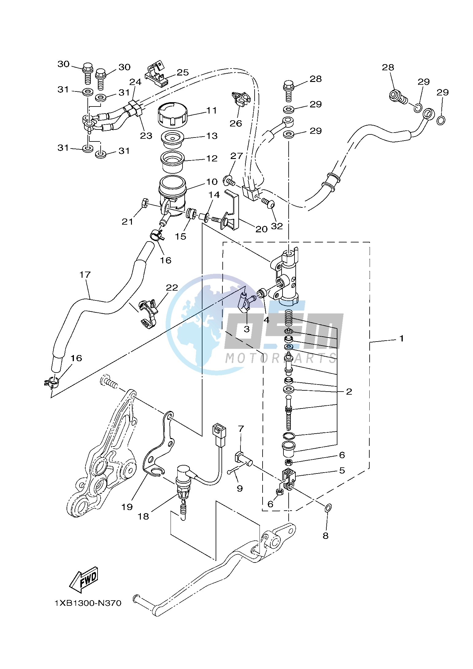 REAR MASTER CYLINDER