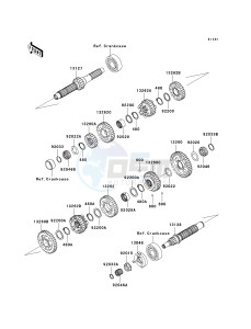 VN 1600 A [VULCAN 1600 CLASSIC] (A6F-A8FA) A8FA drawing TRANSMISSION