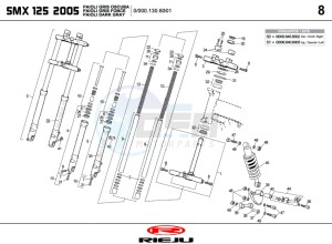 SMX-125-4T-BLUE drawing SUSPENS2