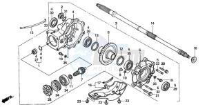 TRX350TM FOURTRAX 350 drawing FINAL DRIVEN GEAR