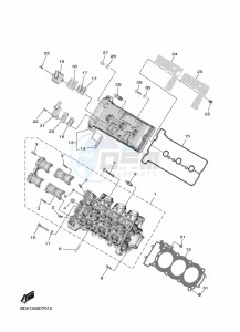 NIKEN GT MXT850D (B5B1) drawing CYLINDER HEAD