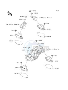 JT 1500 C [ULTRA LX] (C7F-C8F ) C8F drawing ENGINE MOUNT