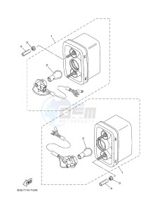 YXE700 YXE70WPAJ WOLVERINE R (B3D2) drawing TAILLIGHT