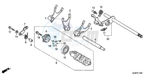 VT750SB drawing GEARSHIFT DRUM