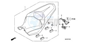 VFR1200FDD VFR1200F Dual Clutch UK - (E) drawing SEAT