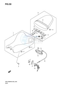 GSX-R600 (E2) drawing SEAT