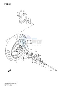 Inazuma GW250 drawing REAR WHEEL