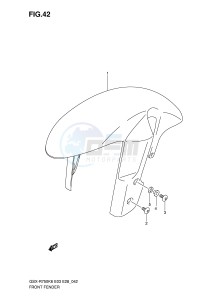 GSX-R750 (E3-E28) drawing FRONT FENDER