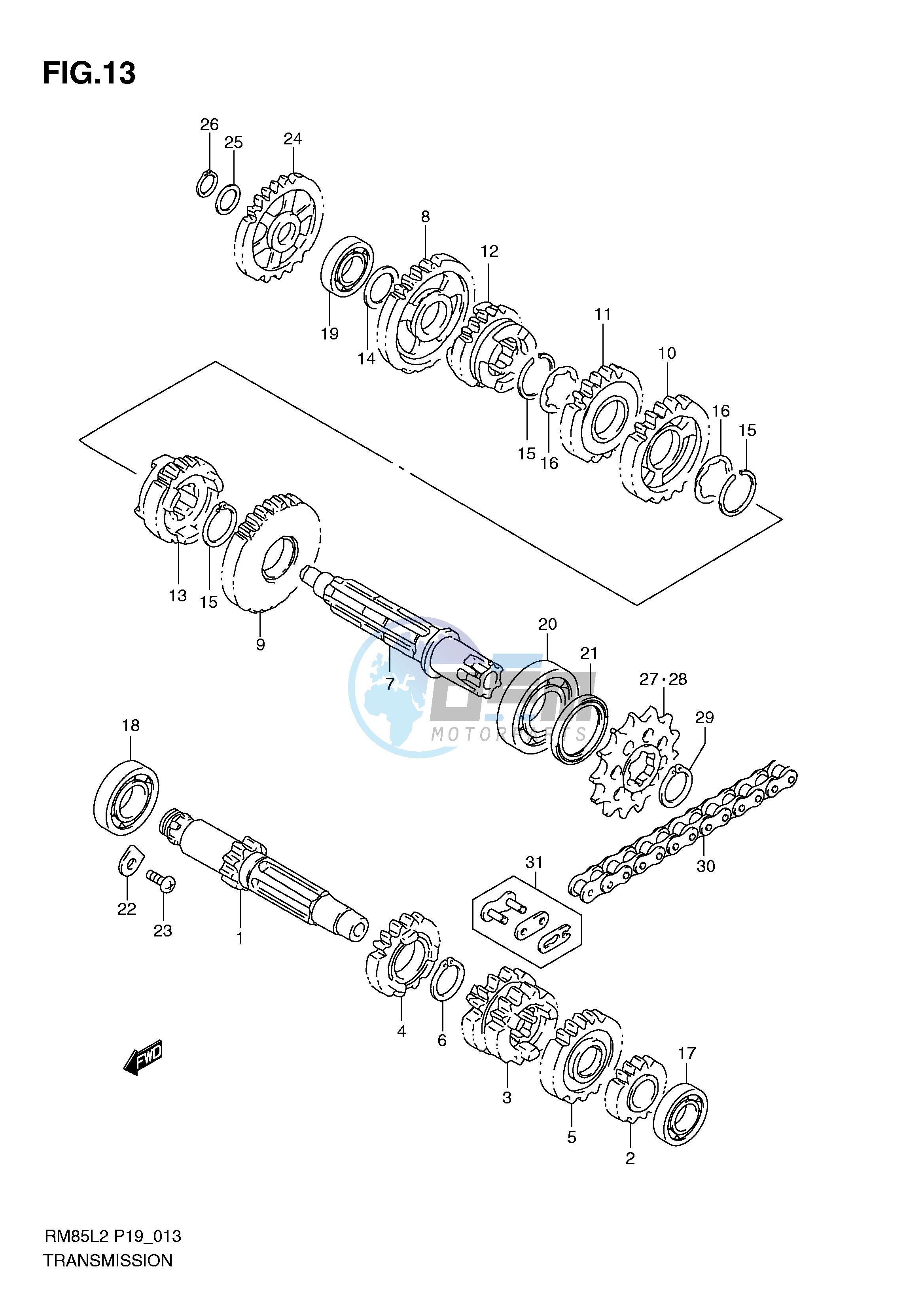 TRANSMISSION (RM85LL2 P19)