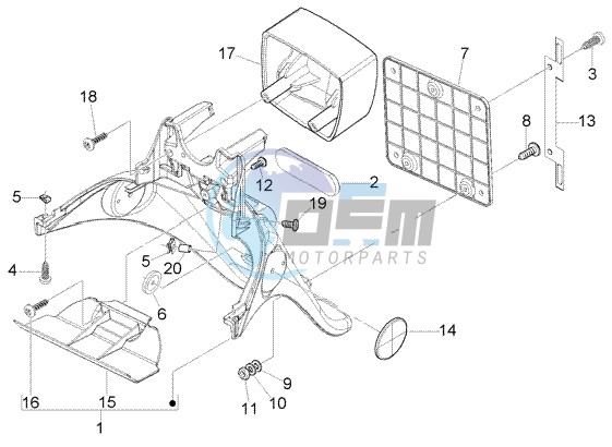 Rear mudguard