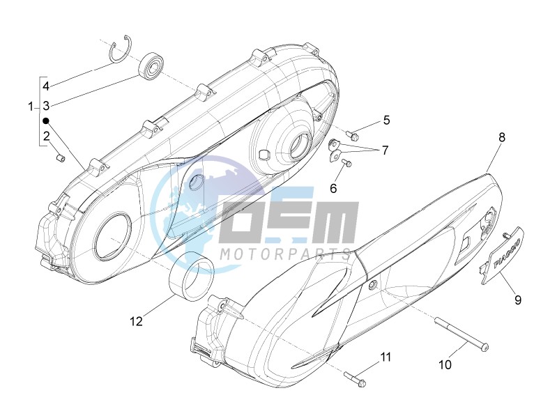 Crankcase cover - Crankcase cooling