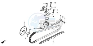 SES150 125 drawing CAM CHAIN/TENSIONER