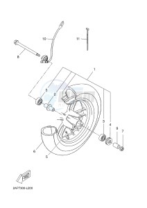 YN50FM NEO'S 4 (2CG4 2CG4) drawing FRONT WHEEL