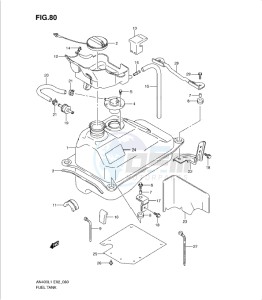 AN400Z drawing FUEL TANK (AN400AL1 E19)