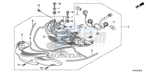 SH300E SH300E UK - (E) drawing REAR COMBINATION LIGHT