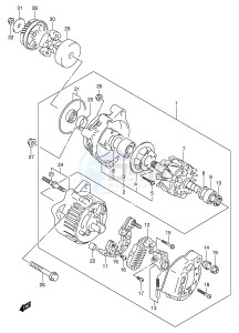 GSX600F (E2) Katana drawing ALTERNATOR