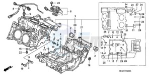 VFR800A9 Europe Direct - (ED / ABS MME) drawing CRANKCASE