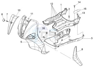 Liberty 50 4t RST ptt (F) France drawing Front shield-foot board-spoiler