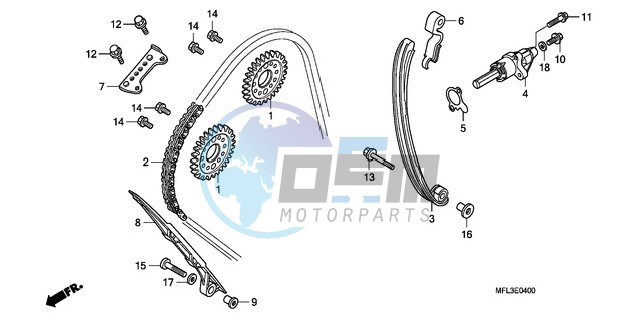 CAM CHAIN/TENSIONER