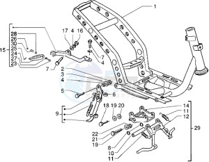 Typhoon 50 m.y. 2004 drawing Chassis - Central stand