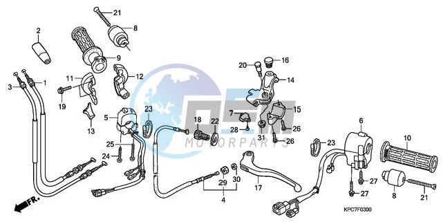 HANDLE LEVER/SWITCH/CABLE