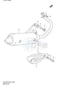 UC125 (E2) drawing MUFFLER (MODEL K1)