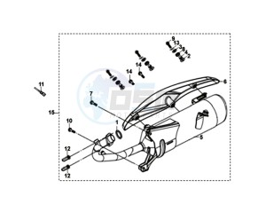 JET 14 125I/X8A L7 drawing EXHAUST