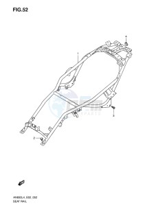 AN650Z ABS BURGMAN EXECUTIVE EU drawing SEAT RAIL