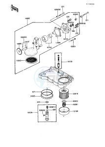 KZ 750 N [SPECTRE] (N1-N2) [SPECTRE] drawing OIL PUMP_OIL FILTER