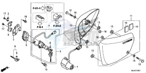 VT750SE Shadow E drawing SIDE COVER (VT750S)