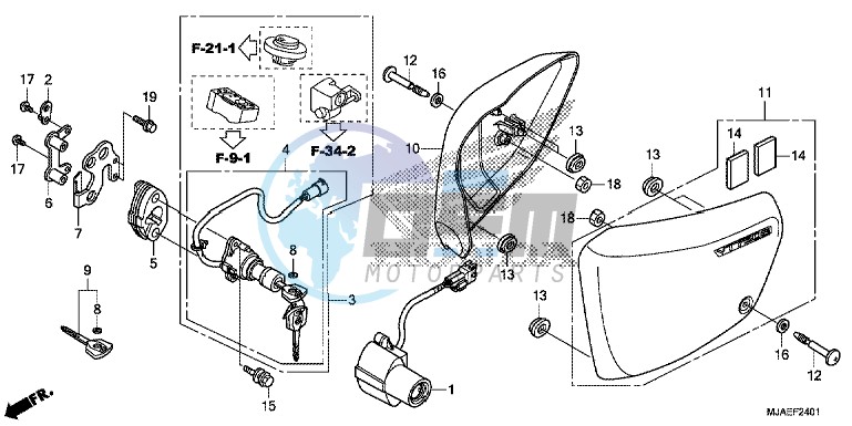 SIDE COVER (VT750S)