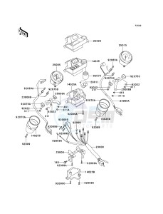 VN 750 A [VULCAN 750] (A6F) A6F drawing METER-- S- -