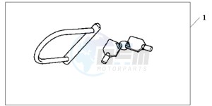 XL1000V9 Europe Direct - (ED) drawing U-LOCK (TYPE M)