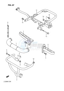 LT250R (E28) drawing FOOTREST (MODEL H J K L)