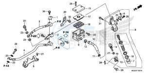 NC700SDC drawing REAR BRAKE MASTER CYLINDER ( NC700SA/ SD)