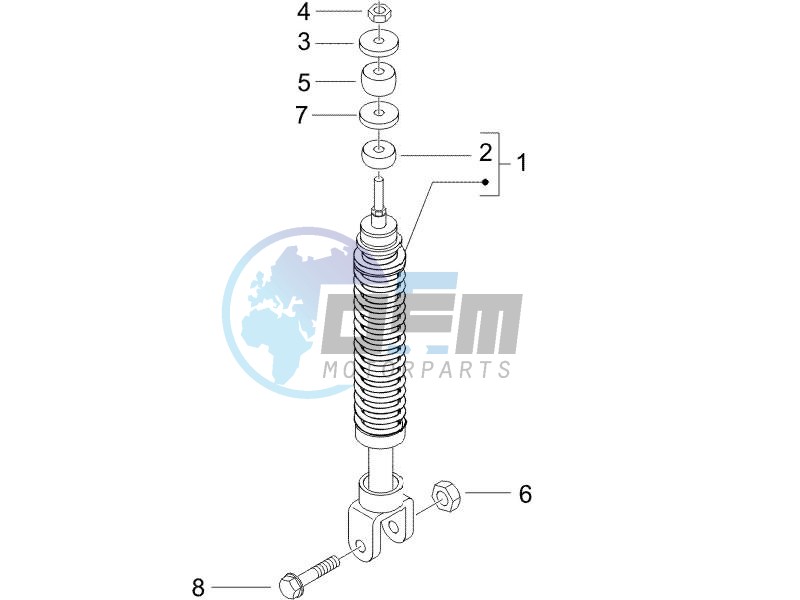 Rear suspension - Shock absorbers