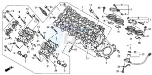 CBR600RR drawing CYLINDER HEAD