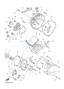 FZ8-N FZ8 (NAKED) 800 (2SH7) drawing CRANKCASE COVER 1