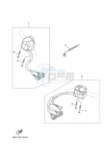 XT1200Z XT1200Z SUPER TENERE ABS (BP87) drawing HANDLE SWITCH & LEVER