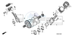 ST1300AE Pan Europoean - ST1300 UK - (E) drawing CRANKSHAFT/PISTON