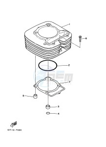 YFM350 YFM35RB RAPTOR 350 (1BS8 1BS7) drawing CYLINDER